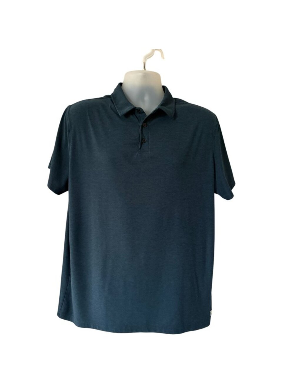 Vuori Strato Tech Polo Mens Navy Blue Stretchy Large